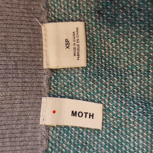 Moth for Anthropologie Chevron Striped Faux Wrap Knitted Pencil Skirt Size XSP - Picture 10 of 16